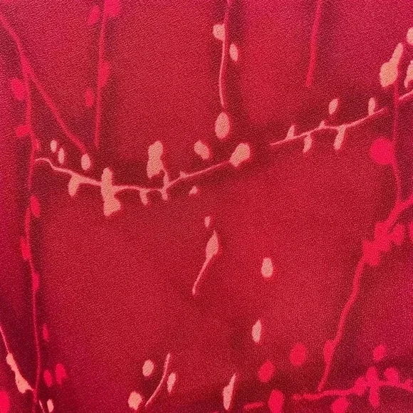 Red maxi dress tank style sleeveless lined sz 14 lined - Picture 11 of 11